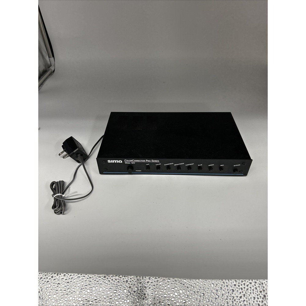 Sima SCC Video Color Corrector Pro Series w/ Power Supply Tested